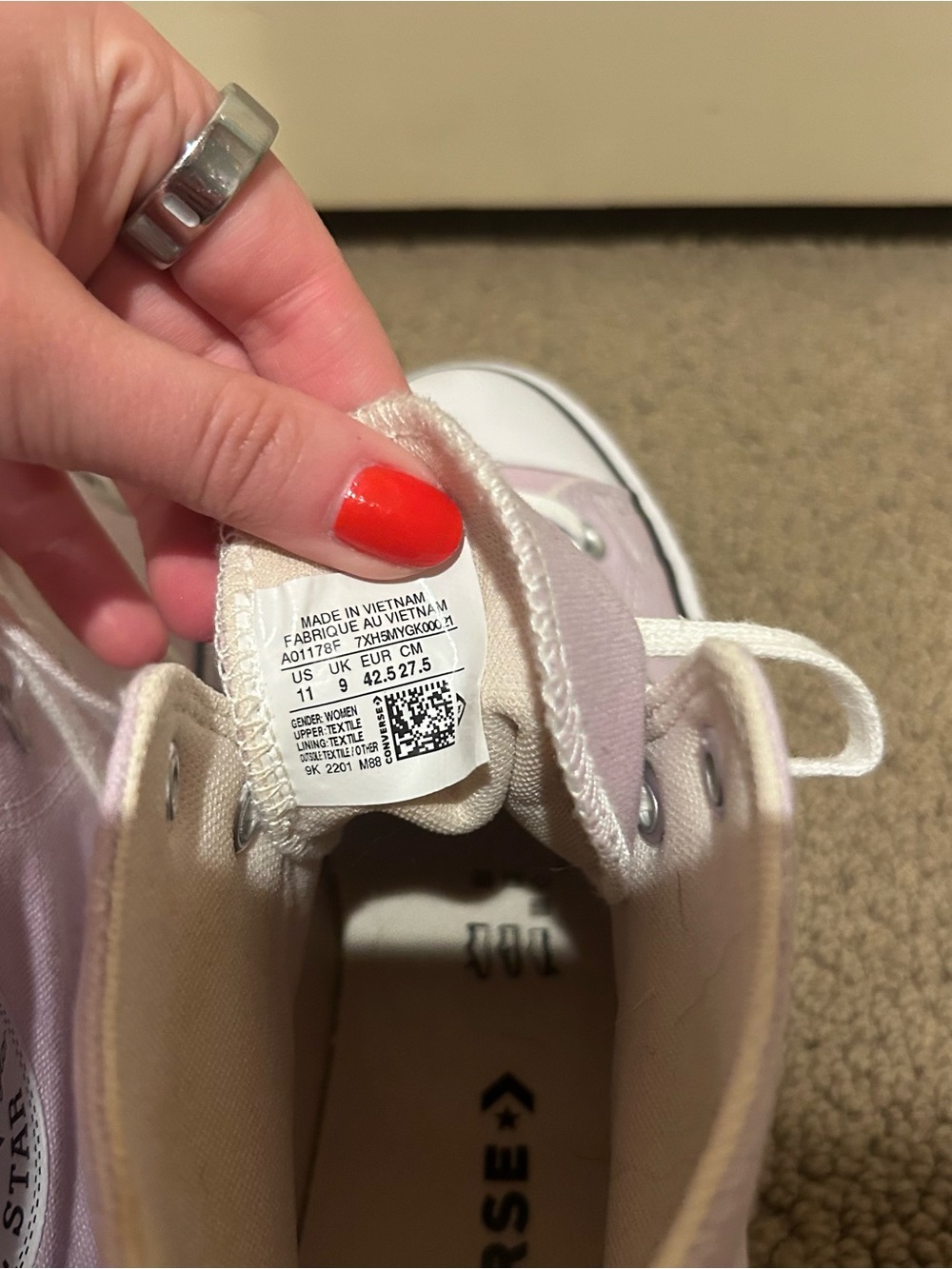 Converse Platform High-Top Sneakers in Lavender - Picture 11 of 13